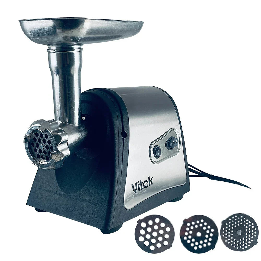 Kjøttkvern/hakker 2500 watt med 2 perforerte skiver og tilbehør