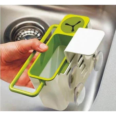 Kjøkkenvaskholder for børste, såpe, klut og svamp, etc.